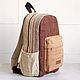 Order Backpack made of hemp Thamel brown. Hemp bags and yarn | Alyona Larina (hempforlife). Livemaster. . Backpacks Фото №3