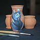 ceramic pot painting'mashenkin pinstripes', Vases, Sizran,  Фото №1