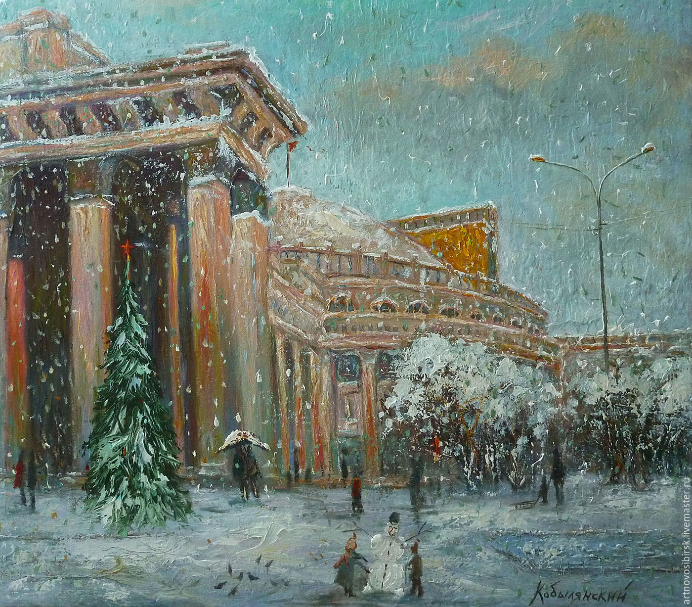 Картина оперный театр Новосибирск