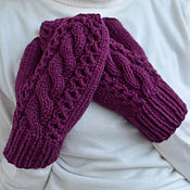 Комплект вязаный женский шарф снуд и шапка "Бирюза"