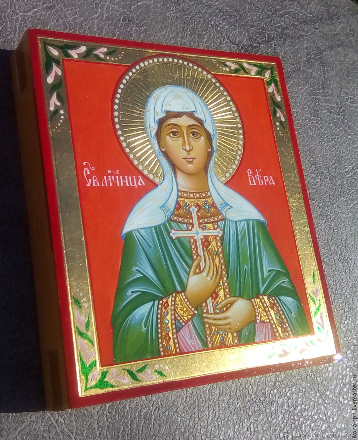 ВЕРА РИМСКАЯ отроковица ,святая мученица , икона рукописная именная в ...