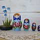 Матрешка голубоглазка, матрешка пятиместная, матрешка,. Народная кукла. Шкатулка чудес  творческая мастерск. Интернет-магазин Ярмарка Мастеров.  Фото №2