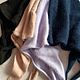 Косынка вязаная из ангары (пух норки) ассорти. Бактус. Lesi_knit. Ярмарка Мастеров.  Фото №5