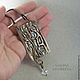 Pendant 'Leaf' with rock crystal. Pendants. Gala jewelry (ukrashenija). My Livemaster. Фото №5