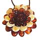Amber flower pendant made of natural stone Gift girl woman. Pendant. BalticAmberJewelryRu Tatyana. Online shopping on My Livemaster.  Фото №2