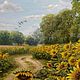 Order Oil painting "Sunny Field ",landscape. 'Live palette' Olga Tikunova. Livemaster. . Pictures Фото №3