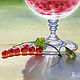 Order Oil painting ' Red currant in a glass'. Artist Iuliia Kravchenko (realism-painting). Livemaster. . Pictures Фото №3