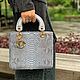 Elegant bag made of Python skin. Classic Bag. exotiqpython. My Livemaster. Фото №4