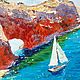 Картина маслом Море живопись маслом для гостиной Морской пейзаж. Картины. Татьяна Букреева Живопись маслом. Интернет-магазин Ярмарка Мастеров.  Фото №2