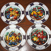 Винтаж handmade. Livemaster - original item Chic set of plates 
