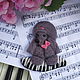 Felted brooch Poodle Marquis. Brooches. Mnekonki Patsorki (patsorki). Online shopping on My Livemaster.  Фото №2