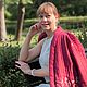 Заказать Куртка стеганная льняная с вышивкой "Осока". ИРИС Текстиль и Вышивка. Ярмарка Мастеров. . Куртки Фото №3