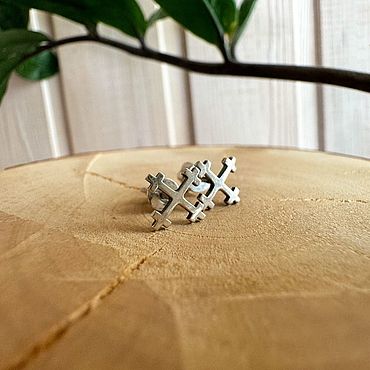 Украшения ручной работы. Ярмарка Мастеров - ручная работа Пусеты "Мара". Handmade.