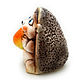 Ceramic figurine 'hedgehog with an apple'. Figurine. aboka. My Livemaster. Фото №5