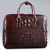 Сумки и аксессуары handmade. Livemaster - original item Crocodile Genuine Leather Folder Bag IMA0551K1. Handmade.