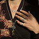 Кольцо серебряное талисман на удачу "Клевер" с камнем. Кольца. Точка Ветра. Ярмарка Мастеров.  Фото №5