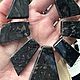 Заказать Колье из черного кремня. gemstone. Ярмарка Мастеров. . Колье Фото №3