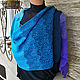 Stole Scarf Cape all season knitted cotton. Wraps. Jewelry and accessories by IRIS. My Livemaster. Фото №4
