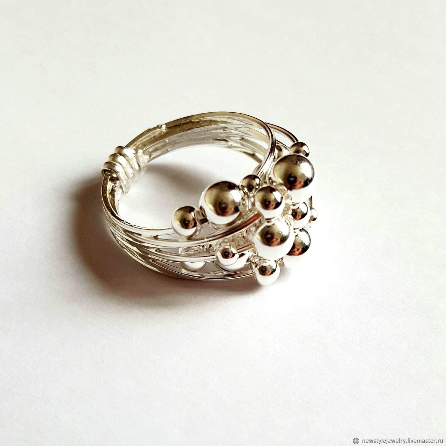 Ювелирные изделия из серебра шариками. Дизайнерские кольца. Необычные серебряные кольца. Кольцо (украшение). Необычные ювелирные кольца.