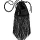 Bag of velvet with a fringe of beads LADY NIGHT, Classic Bag, St. Petersburg,  Фото №1