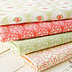 Set of 4 cut fabrics 100% cotton for patchwork, Tilda, Fabric, Kaliningrad,  Фото №1