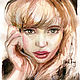 Watercolor portrait custom. Pictures. katfray. Online shopping on My Livemaster.  Фото №2