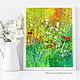 Oil painting wild flowers. Wild flowers in oil, Pictures, Moscow,  Фото №1