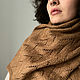 Camel Scarf Women's knitted, Men's wool scarf beige soft. Scarves. Dobryy_vyaz. My Livemaster. Фото №4