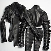 Одежда handmade. Livemaster - original item Bolero: Leather jacket. Handmade.