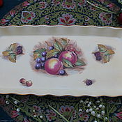 Винтаж: Старинная шикарная бисквитница Carlton Ware , Англия, 1906г