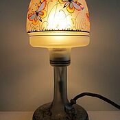 Винтаж handmade. Livemaster - original item Antique Lamp Julius Mühlhaus Bohemia Hand-painted 1910s. Handmade.