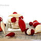 Necklace and earrings Strawberry with cream. Jewelry Sets. copyright glass. Online shopping on My Livemaster.  Фото №2