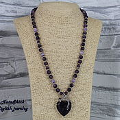 Украшения handmade. Livemaster - original item Necklace with a pendant of amethyst 