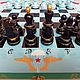 Chess is large 50h50 cm, made of wood 'FOR the airborne forces'handmade, Chess, Shilovo,  Фото №1