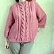 Вязаный свитер розовый из толстой пряжи, Свитеры, Тамбов,  Фото №1