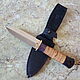 Нож "Горец-2" кинжал 95х18 береста, Ножи, Ворсма,  Фото №1