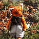 Лис-лисик. Мягкие игрушки. Елена Костылева. Интернет-магазин Ярмарка Мастеров.  Фото №2