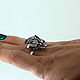 Серебряное кольцо с аметистовой щеткой. Кольца. Beknazaroff Самоцветы в серебре. Интернет-магазин Ярмарка Мастеров.  Фото №2