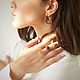 Серьги «Cordame» nero. Серьги классические. Bellezza Vintage by Pochuta. Интернет-магазин Ярмарка Мастеров.  Фото №2