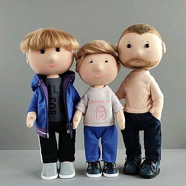 Куклы и игрушки ручной работы. Ярмарка Мастеров - ручная работа Куклы Семья Кукла по фото Подарок на Новый год Куклы ручной работы. Handmade.