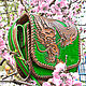 Заказать Bolso de cuero del dragón Japonés-colorido. schwanzchen. Ярмарка Мастеров. . Classic Bag Фото №3