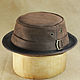 Leather pork pie hat PPH-30. Hats1. Bluggae Custom Headwear. Online shopping on My Livemaster.  Фото №2