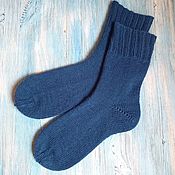 Аксессуары handmade. Livemaster - original item Knitted socks sea wave 44-45 sizes. warm grandmother`s hand-knitted. Handmade.