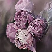 Картина цветы Картина с пионами нежными цветами для интерьера Букет