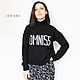 Свитер женский короткий Warning со снудом. Свитеры. Ната Онипченко      CUTE-KNIT. Ярмарка Мастеров.  Фото №6