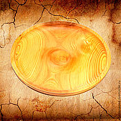 Посуда handmade. Livemaster - original item A wooden plate is a dish made of cedar wood. 29 cm.T4. Handmade.