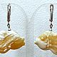 Серьги РЫБКИ КОРАЛЛОВЫЕ. Серьги классические. ЯНТАРНЫЕ ГРЁЗЫ. Ярмарка Мастеров.  Фото №6