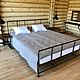 A bed made of VGP pipes in the Loft style (project 'Spasskoye Estate'). Bed. uloft. My Livemaster. Фото №4