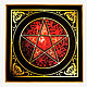 PENTAGRAM-Red CRYSTAL, altar cloth, Ritual tablecloth, Ufa,  Фото №1