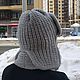 Заказать Шапка-Ушанка мужская/снуд/  снуд-труба/ шарфы крупной вязки. Irina-simanova-handmade. Ярмарка Мастеров. . Шапки Фото №3
